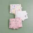 thumbnail image 1 of Bnwani Underwear Girls Boxer Briefs Comfortable Butterfly Printed Panties 3-Pack, 1 of 3