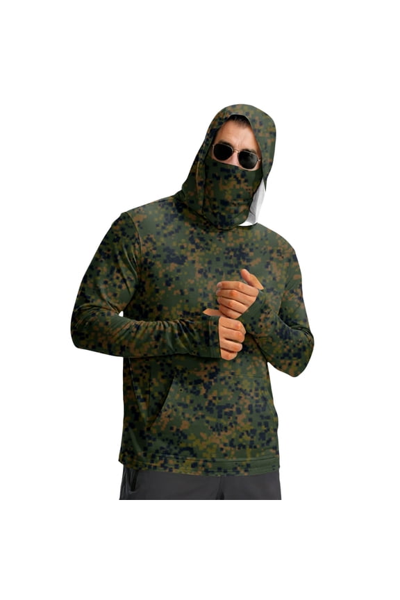 Upf 50 Long Sleeve Women Hoodie,Sun Shirt Women Uv Protection,Long Sleeve,Printed,Breathable,Lightweight,Camouflage,L