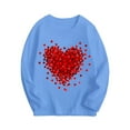 thumbnail image 1 of Bnwani Valentines Toddler Shirts Long Sleeve Cotton Fall Crew Neck Casual Fashion Heart Printed Tops 9 Years, 1 of 2