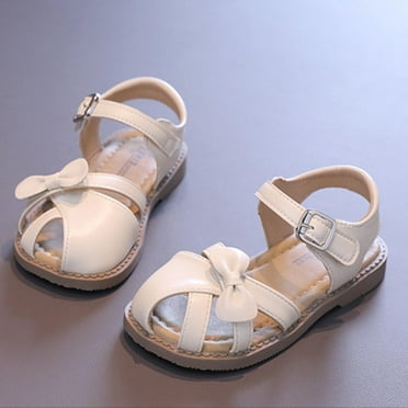 Bnwani Vionices Shoes Child Toddler Girls Soft Soled Summer Sandals Girls' Non-slip Princess Shoes Beige Size 22