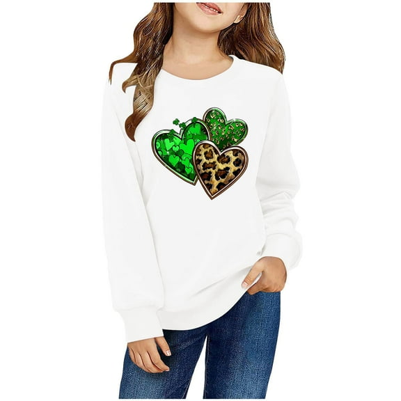 Bnwani White Boys Sweatshirts Crew Neck Long Sleeve Cotton Print Size 8-9 Years