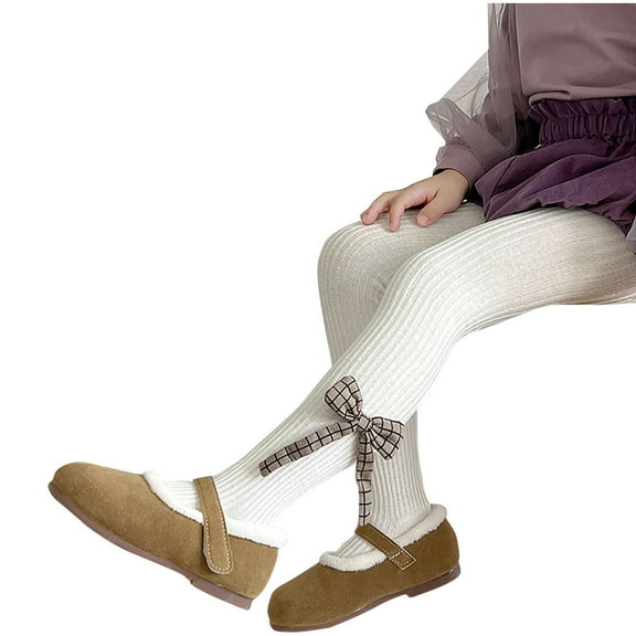 Bnwani White Toddler Socks for Boys Winter Warm Tights Socks