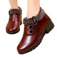 thumbnail image 1 of Bnwani Women Boots Flat Fleece Warm Proof Comfortable Boot Red Size 7.5, 1 of 6