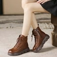 thumbnail image 1 of Bnwani Women Boots Footwear New Winter Cotton Thick Velvet Warm Snow Boot Brown Size 7, 1 of 6