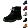 thumbnail image 1 of Bnwani Womens Boots,Winter Boots,Non-slip,Round Toe,Lace-Up,Warm,Black,40(US:7.5), 1 of 7