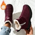 thumbnail image 1 of Bnwani Womens Boots,Winter Boots,Stability,Non-slip,Slip-on,Water-Resistant,Wine,43(US:9.5), 1 of 7