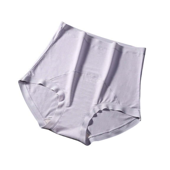 Jwputqe Womens Panties Moisture-Wicking Briefs Stretch Waistband Womens Underwear Purple L
