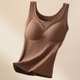 thumbnail image 1 of Bnwani Womens Tank Tops, with Chest Pad Comfortable Round Neck SleeveLess Warm Thermal Underwear Tops Coffee M, 1 of 4