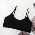 thumbnail image 1 of Bnwani Young Girls Bras Comfortable Breathable Thin Puberty Camisole Solid Bra Black Size L, 1 of 3
