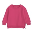thumbnail image 1 of Bnwani Boys Sweatshirts Crew Neck Fleece Solid Pink Size 3-4t, 1 of 6