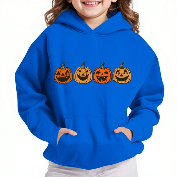 Bnwani Boys Sweatshirts Long Sleeve Fleece Casual Oversized Cute Solid Pocket Blue Size 11 Years