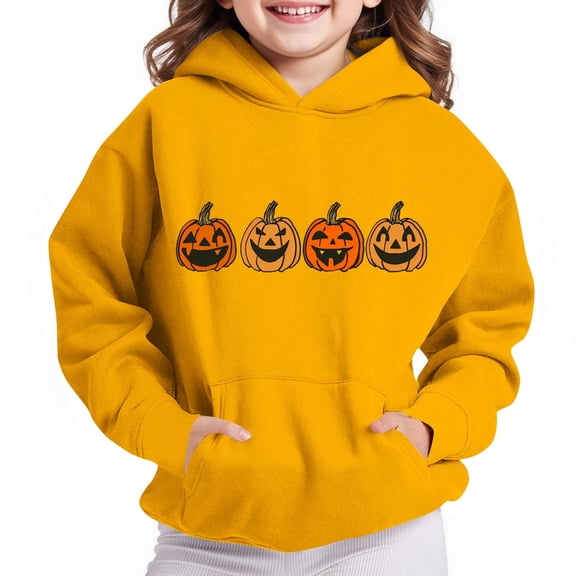 Bnwani Hoodie Sweatshirt Boys Long Sleeve Fleece Casual Oversized Cute Solid Pocket Yellow Size 5t