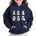 thumbnail image 1 of Bnwani Hoodie Sweatshirt for Girls Long Sleeve Fleece Casual Oversized Cute Solid Pocket Blue Size 3-4t, 1 of 4