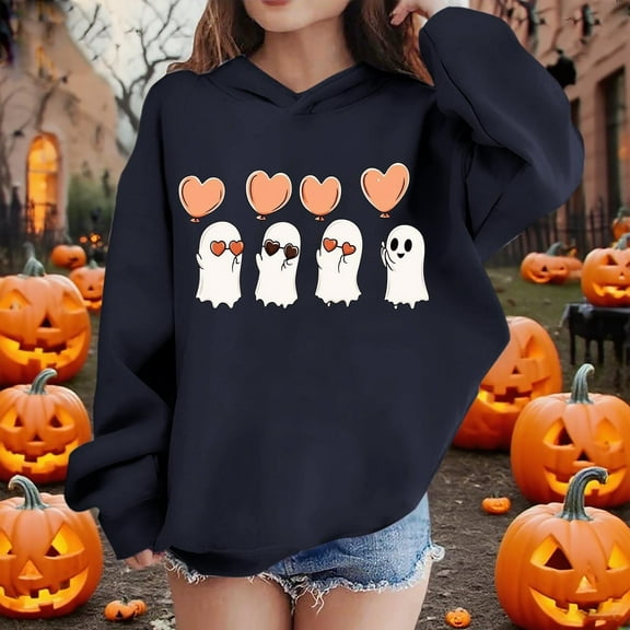 Bnwani Hoodie Sweatshirt for Girls Long Sleeve Fleece Casual Oversized Cute Solid Pocket Blue Size 5t