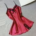 thumbnail image 1 of Bnwani long nightgowns for women Fashion Silk Satin Strap Red size S-3XL, 1 of 3