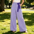 thumbnail image 1 of Bnwani womens plaid, High Waist Daily Causal Pants With Pockets Plaid, 1 of 6