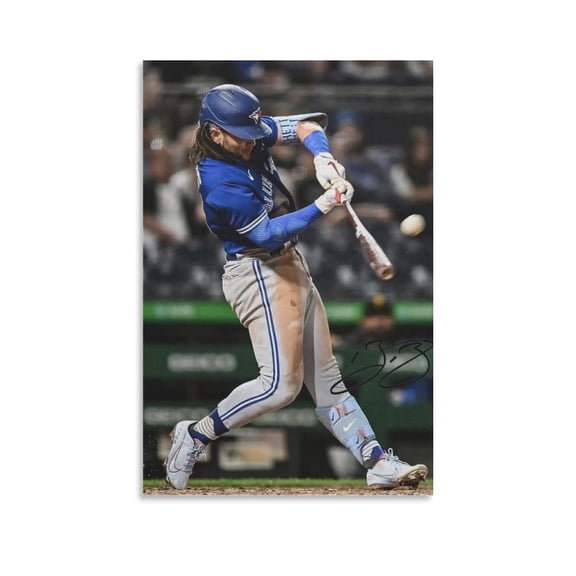 Bo Bichette Canvas Poster Painting On Canvas Wall Art Poster Scroll Picture Print Living Room Walls Decor Home Posters 20x30inch(50x75cm)