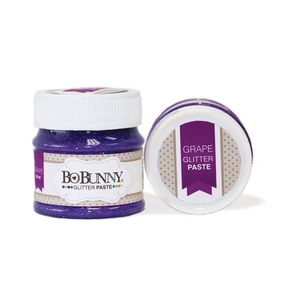 Bo Bunny Double Dot Glitter Paste 1.69oz Grape
