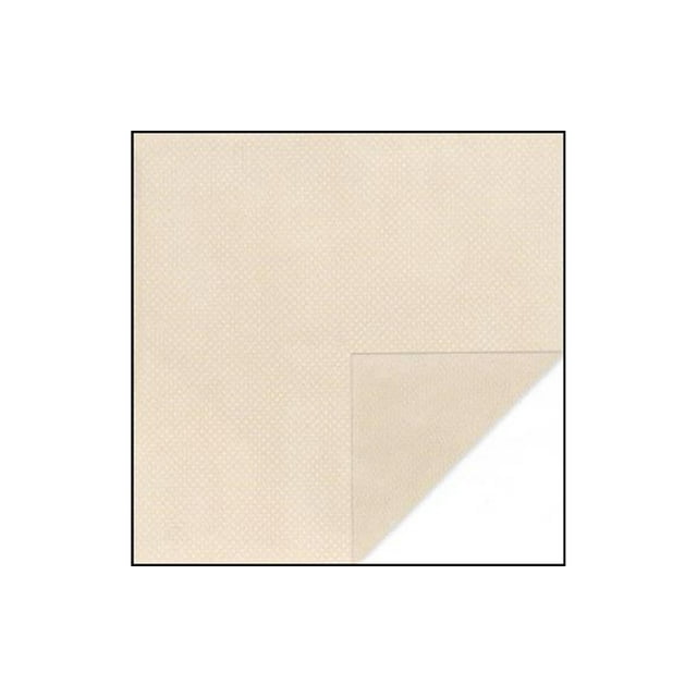 Bo Bunny Double Dot Paper 12x12 Almond (pack of 25)