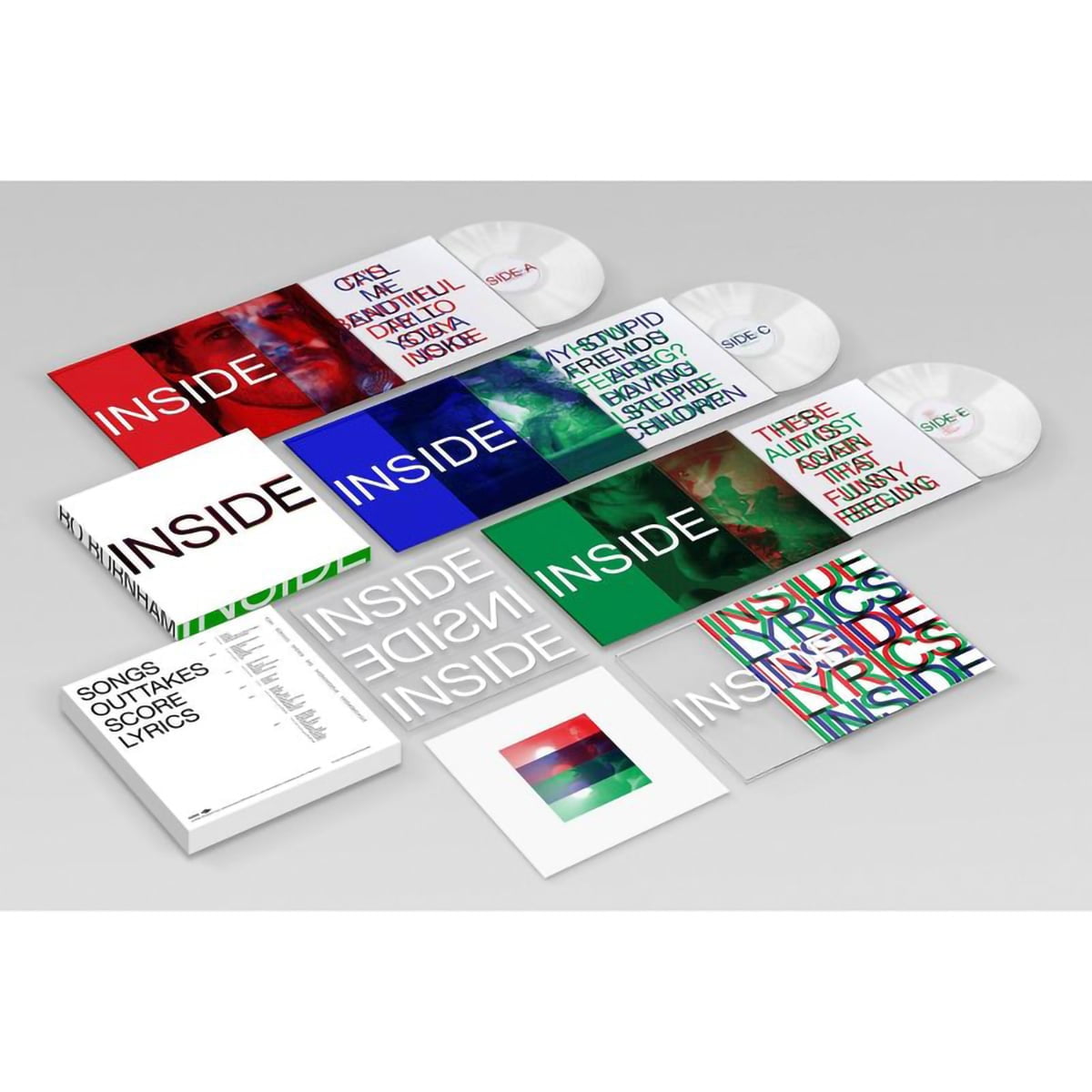 Bo Burnham - Inside Deluxe Exclusive Limited Edition Opaque White Color Vinyl 3x LP Record