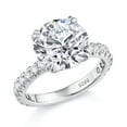 thumbnail image 1 of Bo.Dream 5ct Moissanite Round Cut Engagement Rings for Women, White Gold Plated Silver Wedding Ring, 1 of 5