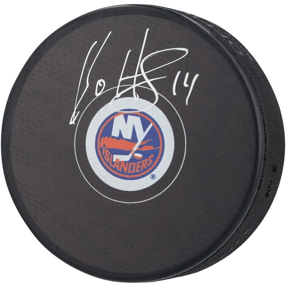 Bo Horvat New York Islanders Autographed Hockey Puck - Fanatics Authentic Certified