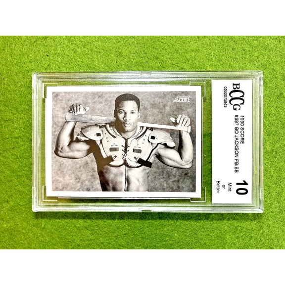 Bo Jackson BCCG 10 FOOTBALL & BASEBALL CARD 1990 BO JACKSON Score MAKE AN OFFER