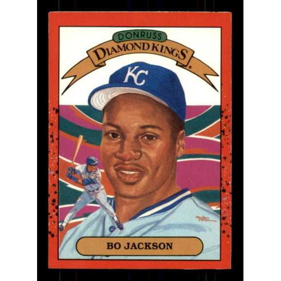 Bo Jackson Card 1990 Donruss Diamond Kings #1