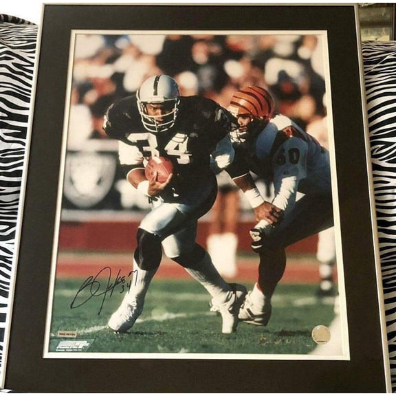 Bo Jackson signed Raiders 16x20 poster or photo framed UDA