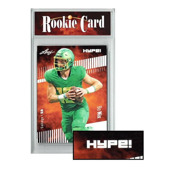 Bo Nix 2023 Leaf HYPE #103A Rookie Card Certified Mint+ Condition 5000 Made! Denver QB