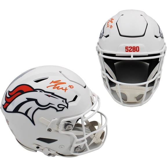 Bo Nix Authographed/Signed Denver Speed Flex ALT Helmet with "24" Inscription