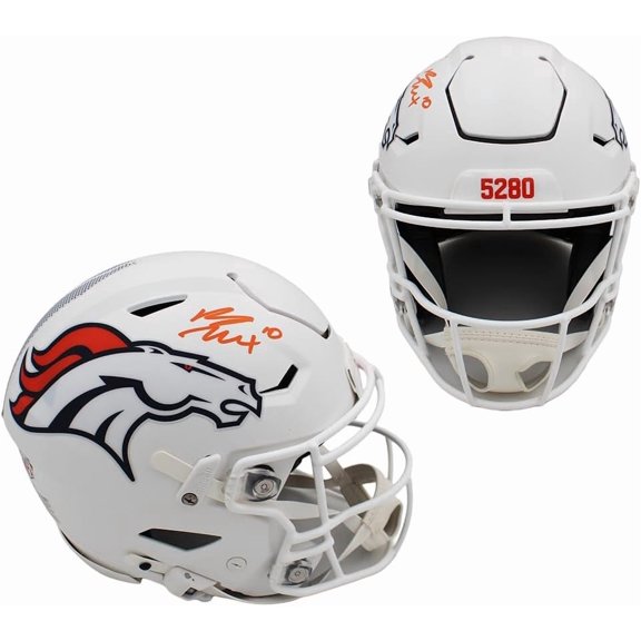 Bo Nix Authographed/Signed Denver Speed Flex ALT Helmet with "24" Inscription