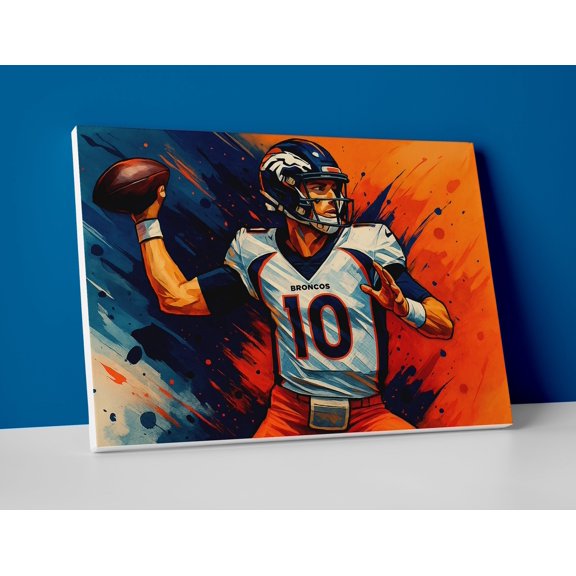 Bo Nix Broncos Poster or Canvas Wall Art