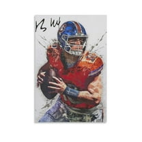 Bo Nix Canvas Poster Canvas Wall Art Poster Decorative Bedroom Modern Home Print Picture Artworks Posters 24x36inch(60x90cm)