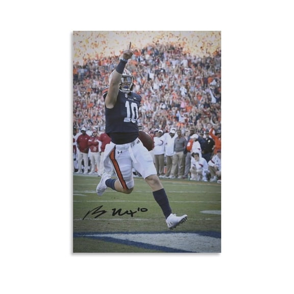 Bo Nix Canvas Poster Picture Print Canvas Poster Wall Paint Art Posters Decor Modern Home Artworks Gift 12x18inch(30x45cm)