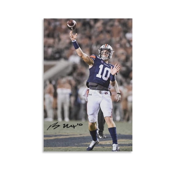 Bo Nix Canvas Poster Poster Decorative Painting Canvas Wall Art Living Room Posters Bedroom Painting 12x18inch(30x45cm)