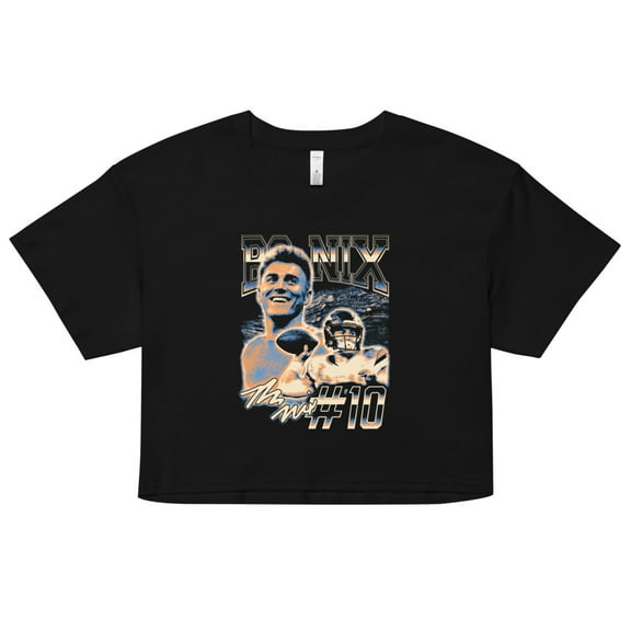 Bo Nix "Vintage" Crop Top (XS)