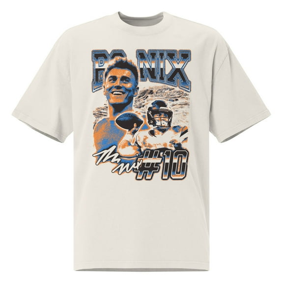 Bo Nix “Vintage” Oversized T-Shirt (S)