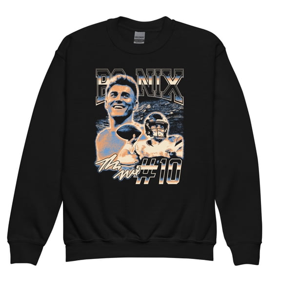 Bo Nix "Vintage" Youth Crewneck (S)