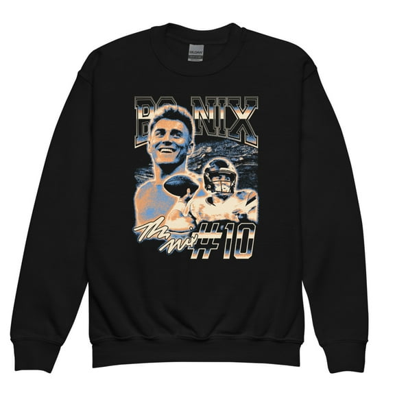Bo Nix "Vintage" Youth Crewneck (XS)