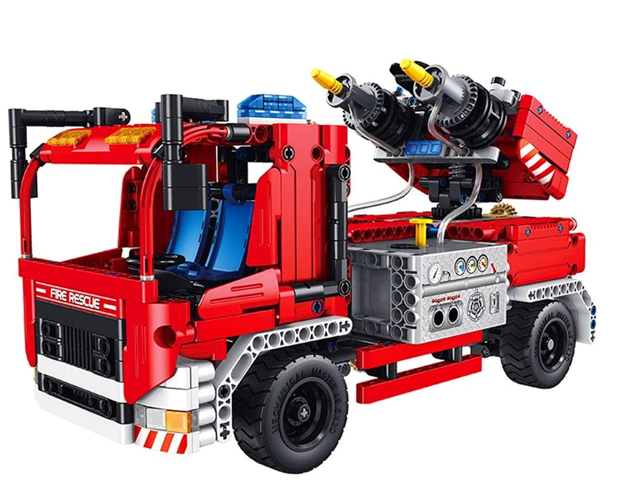 BoToys Fire Truck with Real Water Spray System 2 in 1 Building Brick