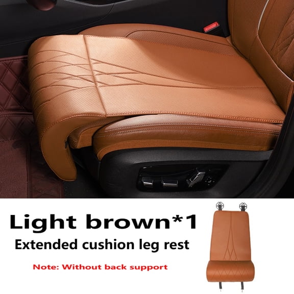 Bo xiang New Car Seat Leg Support Extension Suede Universal Auto Seat Extender Leg Cushion For Driver Memory Foam Seat Padding Mat Cover