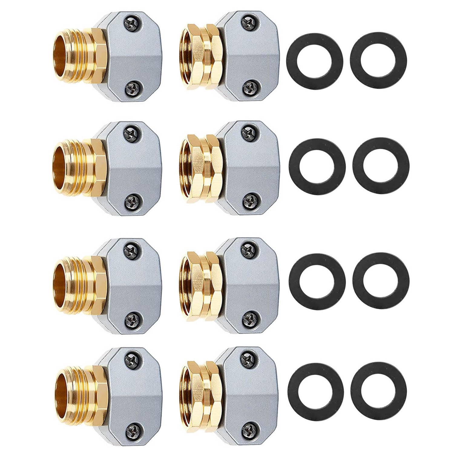 boart-garden-hose-repair-connector-fitting-4-sets-aluminum-alloy-male