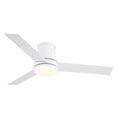 thumbnail image 1 of BoFang 48 inch Ceiling Fan with Light, Low Profile Flush Mount, Remote Control, DC Motor,White, 1 of 10