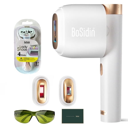 BoSidin IPL Laser Permanent Cooling-Care Hair Removal Device(white)