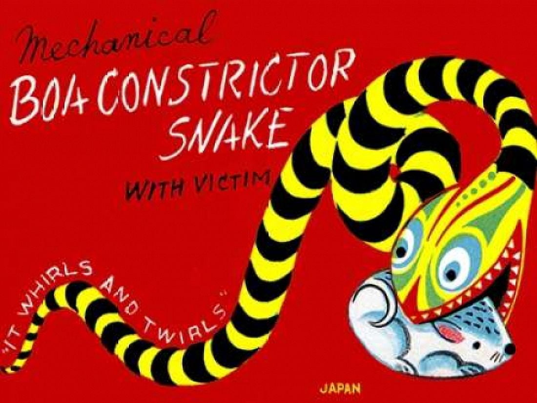 Boa Constrictor Snake with Victim Canvas Art - Retrobot (18 x 24)