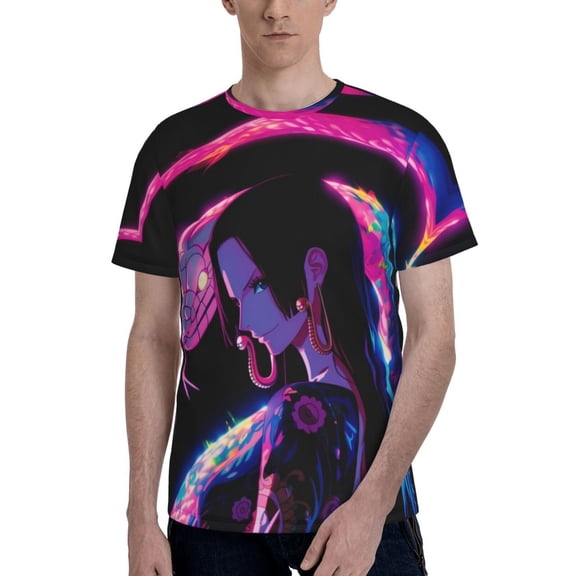 Boa Hancock Men's T-Shirt Graphic Print Crew Neck Unisex Short Sleeve Hip Hop Adults Tees Top Streetwear