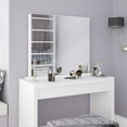 thumbnail image 1 of Boahaus Alanya Modern Vanity Mirror with White Painted Frame, for Bedroom, 1 of 5