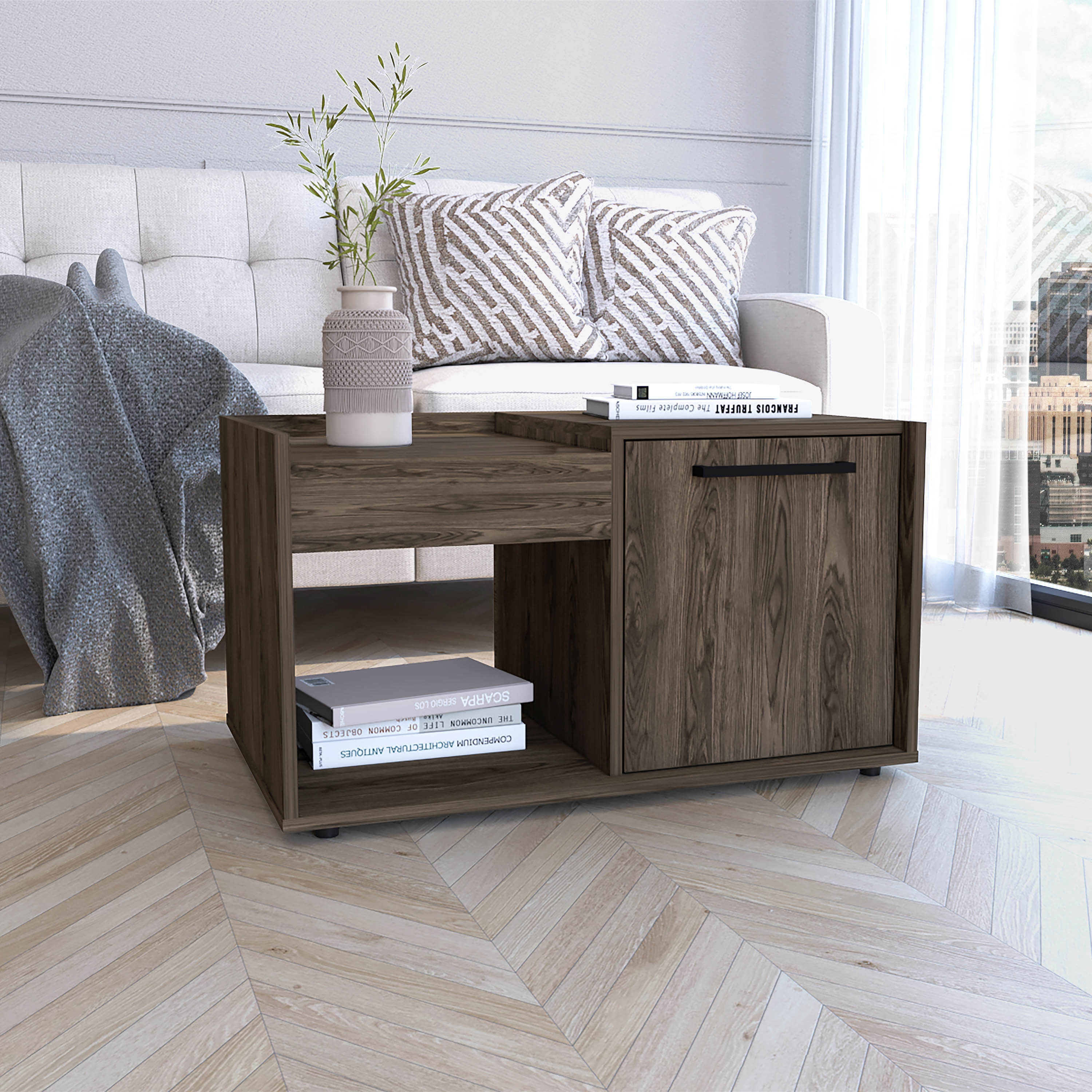 Boahaus Andria Coffee Table (Dark Walnut)