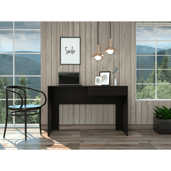 Boahaus Baku Modern Desk, for Adults, Black Wengue